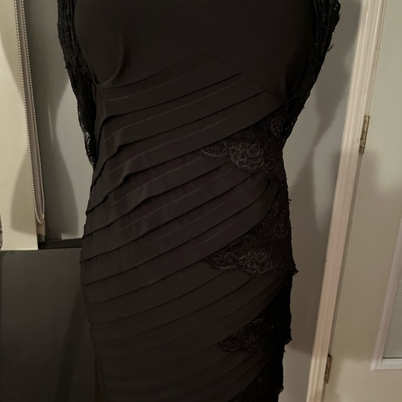 VINTAGE BETSY AND ADAM Little Black Dress Size 10/Petite - Picture 10 of 11